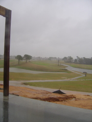 Rainy course at Tiger Point